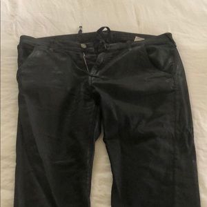 BLACK TRUE RELIGION JEAN JOGGERS